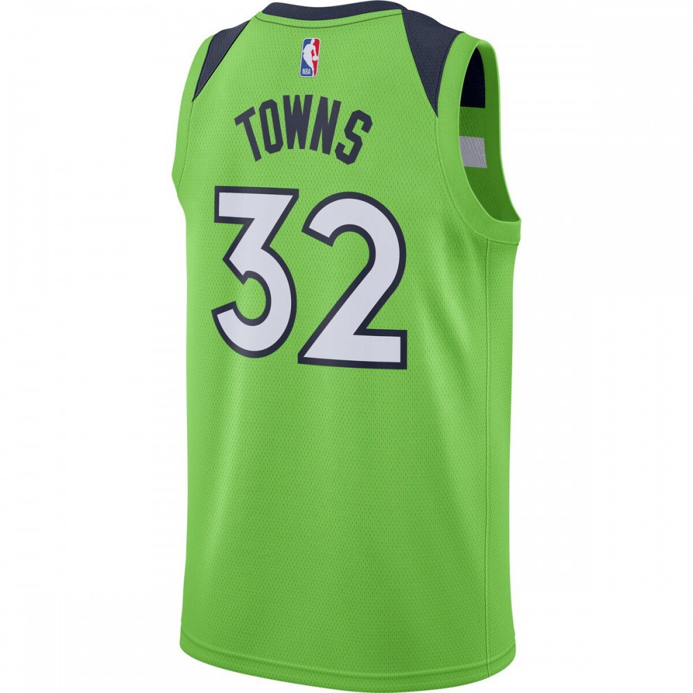 Karl-Anthony Towns Minnesota Timberwolves Jordan Brand 2020/21 Swingman Jersey - Statement Edition - Green-Pro Kit Vault | Brand New 26/27 Sports Jerseys